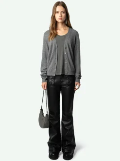 Best Sale Zadig & Voltaire Jemmy Patch Cashmere CardiganNEW Grischine